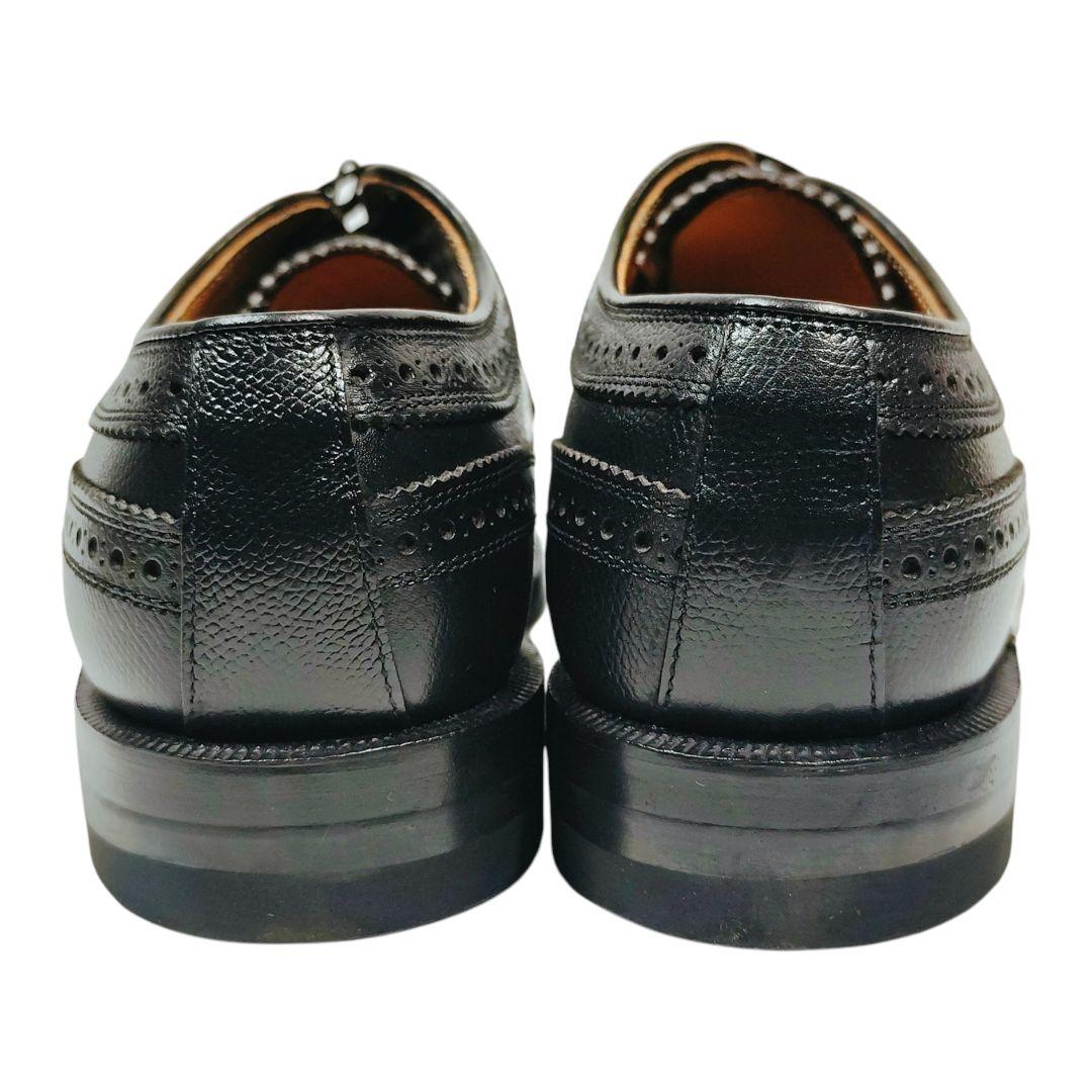 REGAL リーガル レースアップシューズ ウィングチップ シボ革 ブラック