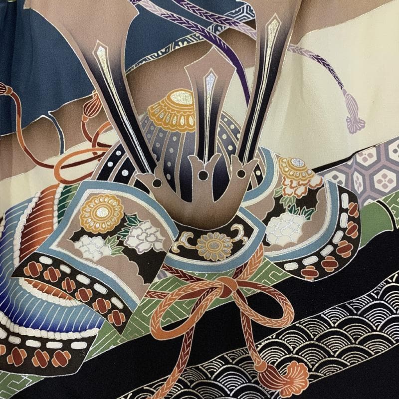 401ay27, 504ax54 □お宮参り掛け着 男児祝い着 長襦袢付□