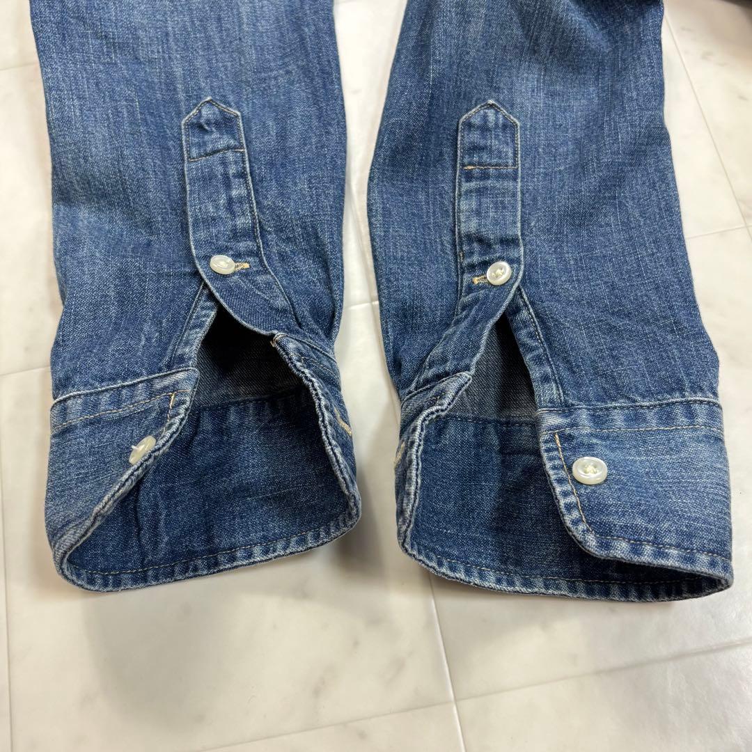 RALPH LAUREN★デニムシャツ ボタンダウン ロゴ刺繍