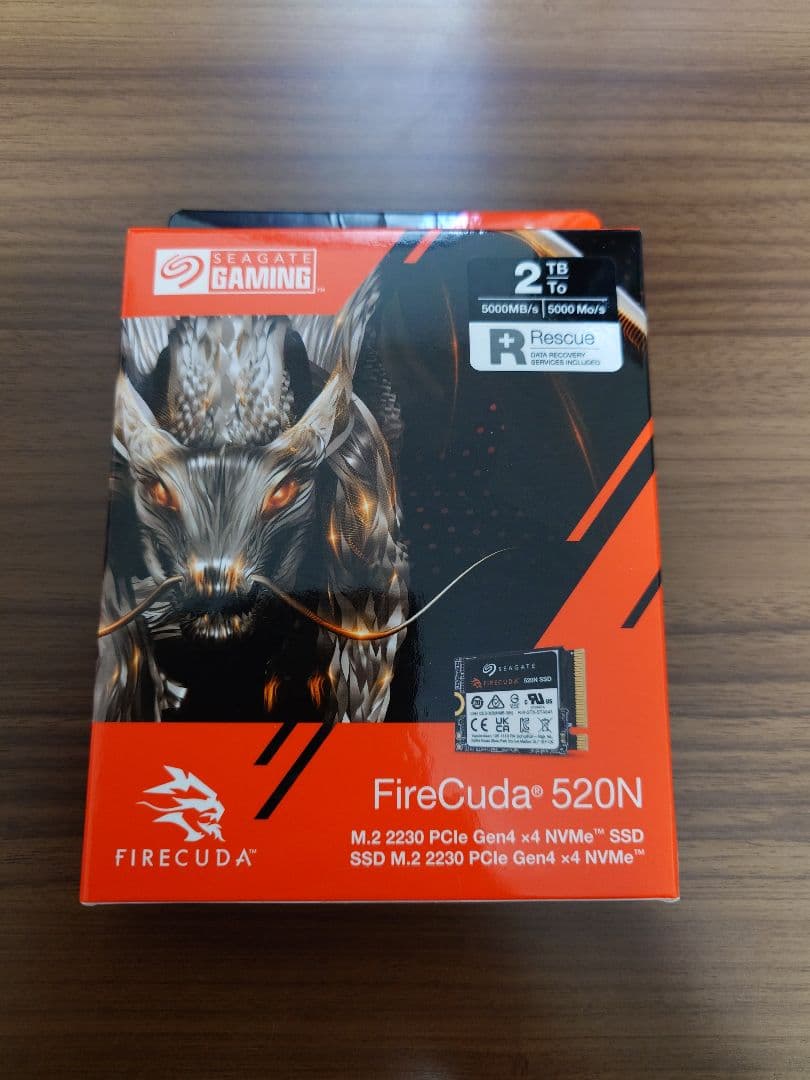 内蔵型SSD Seagate FireCuda 520N 2TB SSD