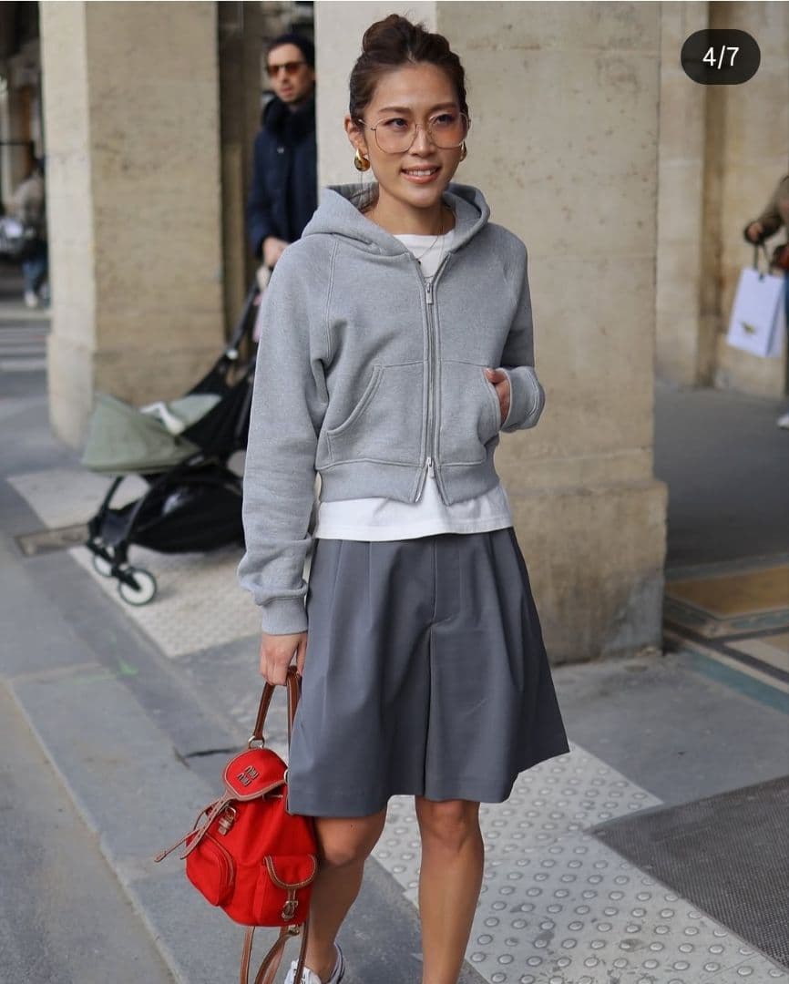 gypsohila　Tiny Zip Hoodie