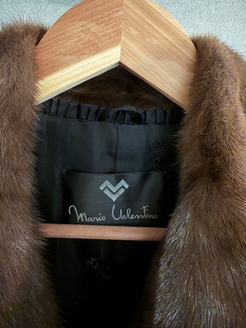 13号 Mario Valentino ファーコート　美品　ミンク