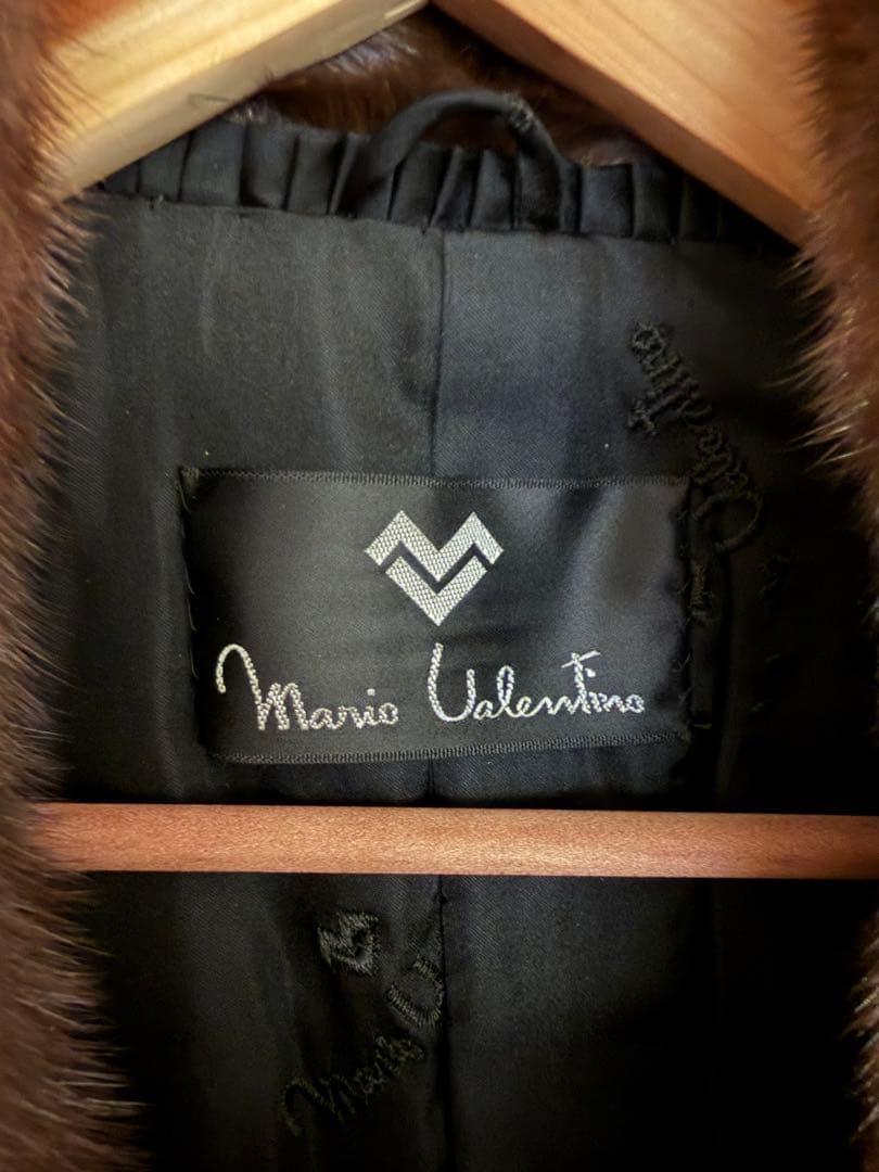 13号 Mario Valentino ファーコート　美品　ミンク