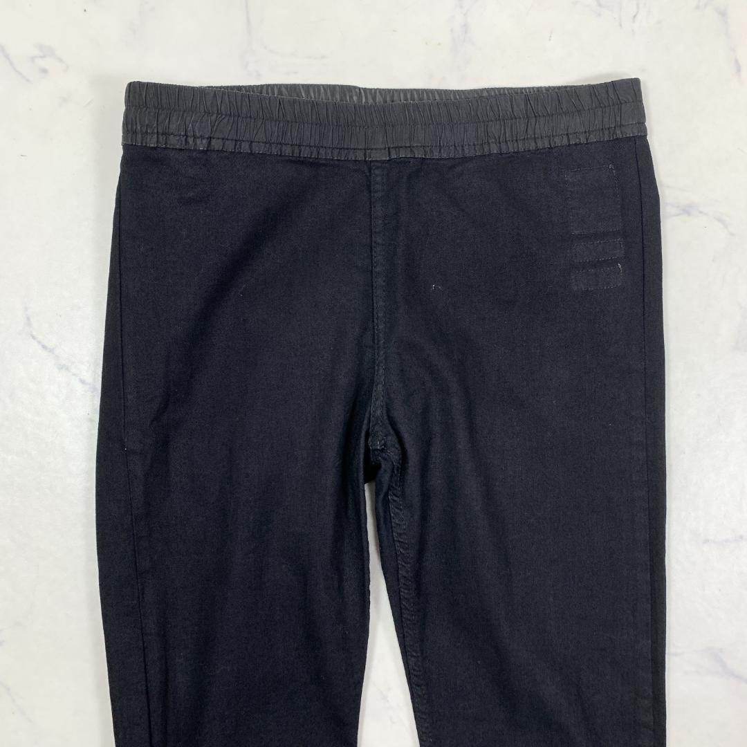 LA7797 リックオウエンス ブラックデニム レギンス コットン S