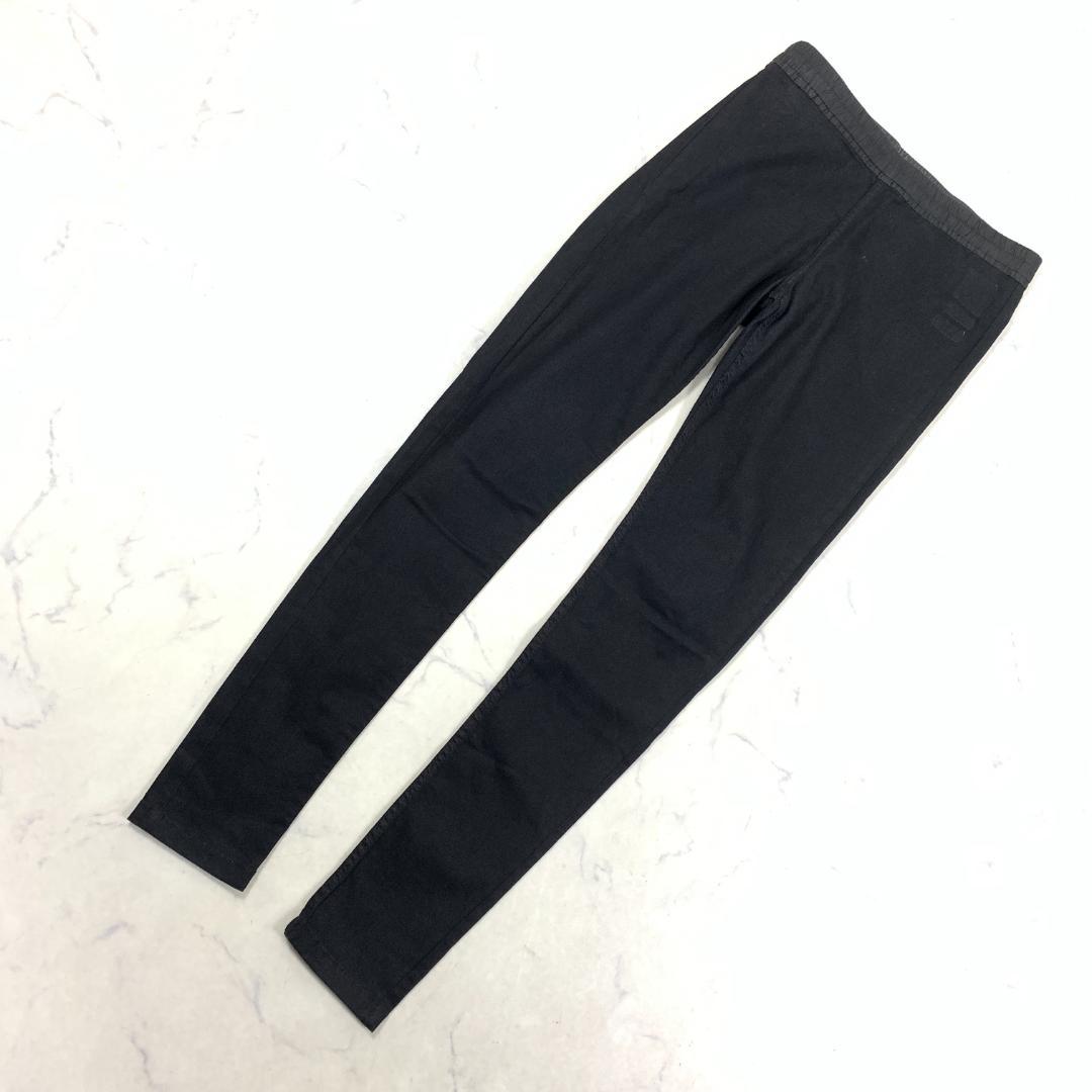 LA7797 リックオウエンス ブラックデニム レギンス コットン S