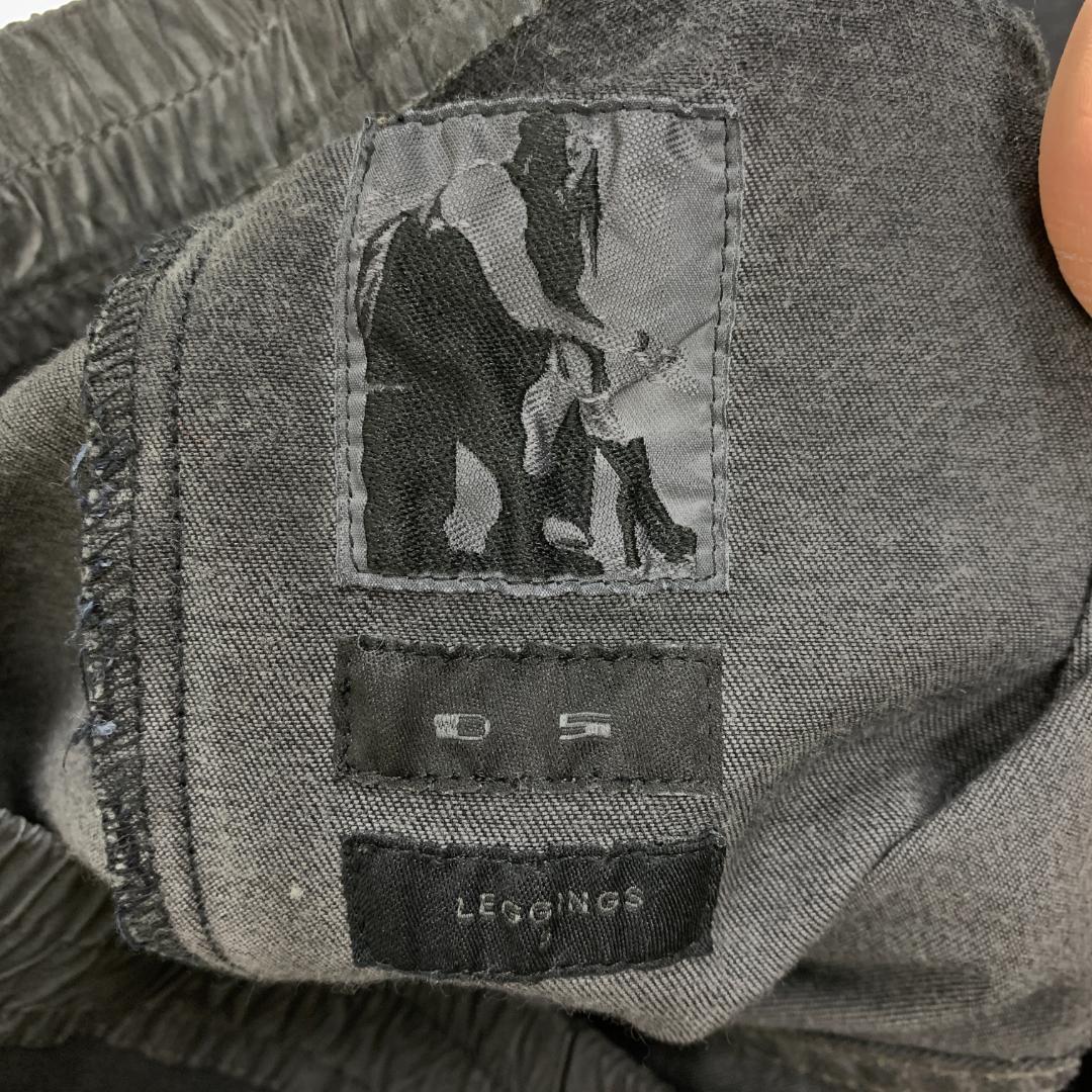 LA7797 リックオウエンス ブラックデニム レギンス コットン S