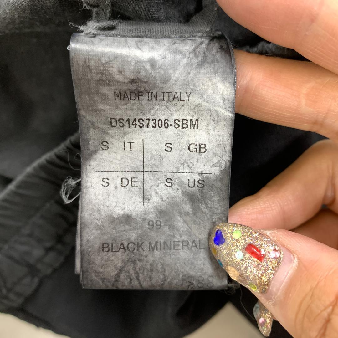 LA7797 リックオウエンス ブラックデニム レギンス コットン S