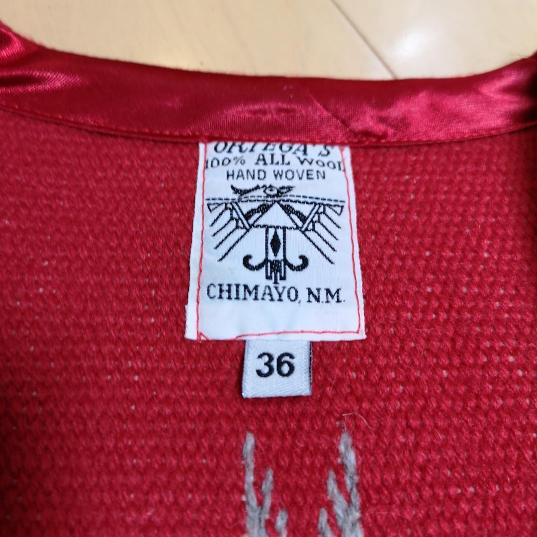 【美品】ORTEGA'S チマヨベスト 36 オルテガ レッド