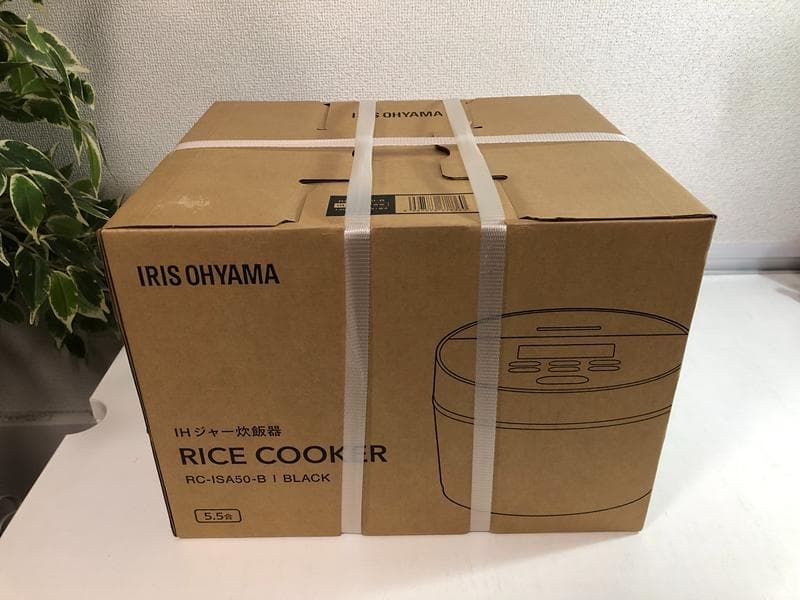 新品未開封品☆アイリスオーヤマ　IHジャー炊飯器　RC-ISA50-B　5.5合
