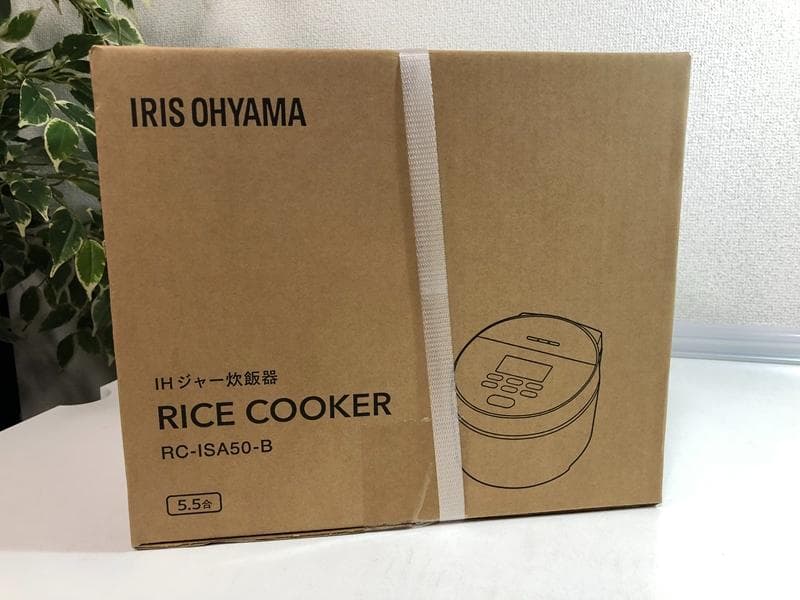 新品未開封品☆アイリスオーヤマ　IHジャー炊飯器　RC-ISA50-B　5.5合