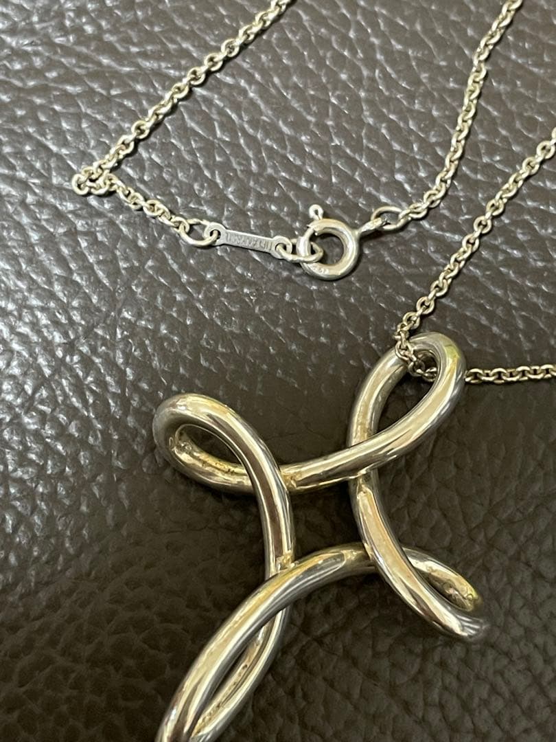 ティファニー　インフィニティクロスネックレス　シルバー925 ラージ