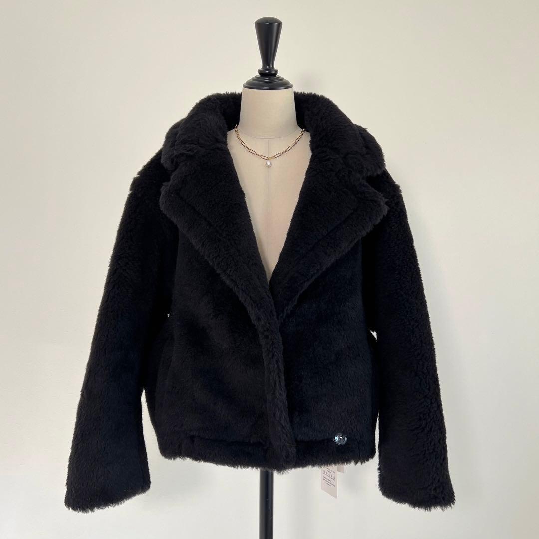 新型最新作❗️ベアクロップドコート アルパカ素材 MaxMaraお好きな方