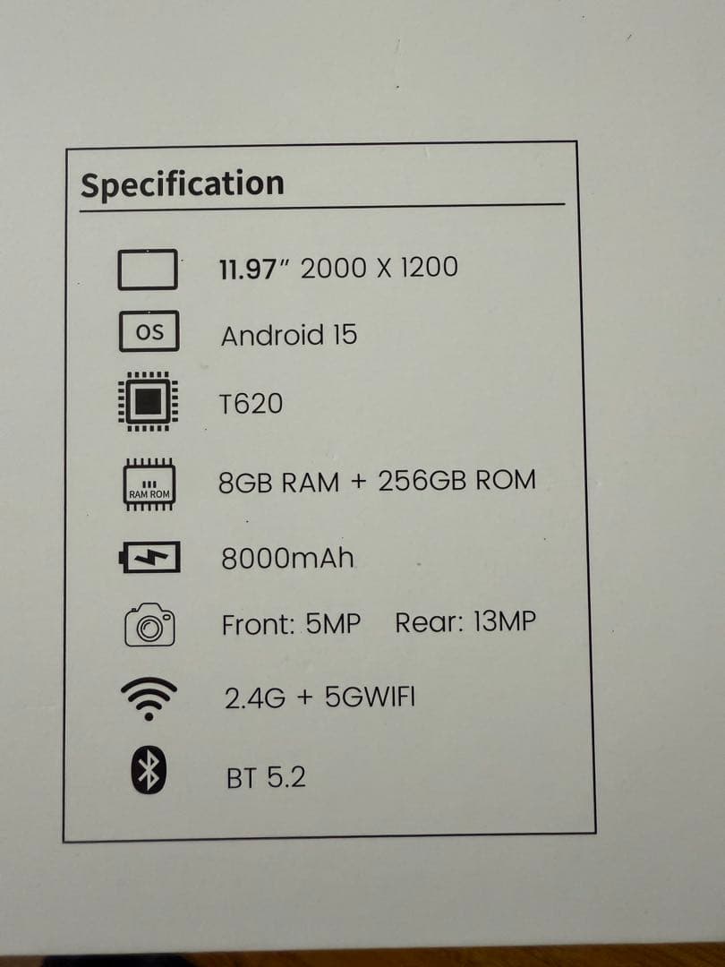 Azeyou 12インチタブレット 256GB