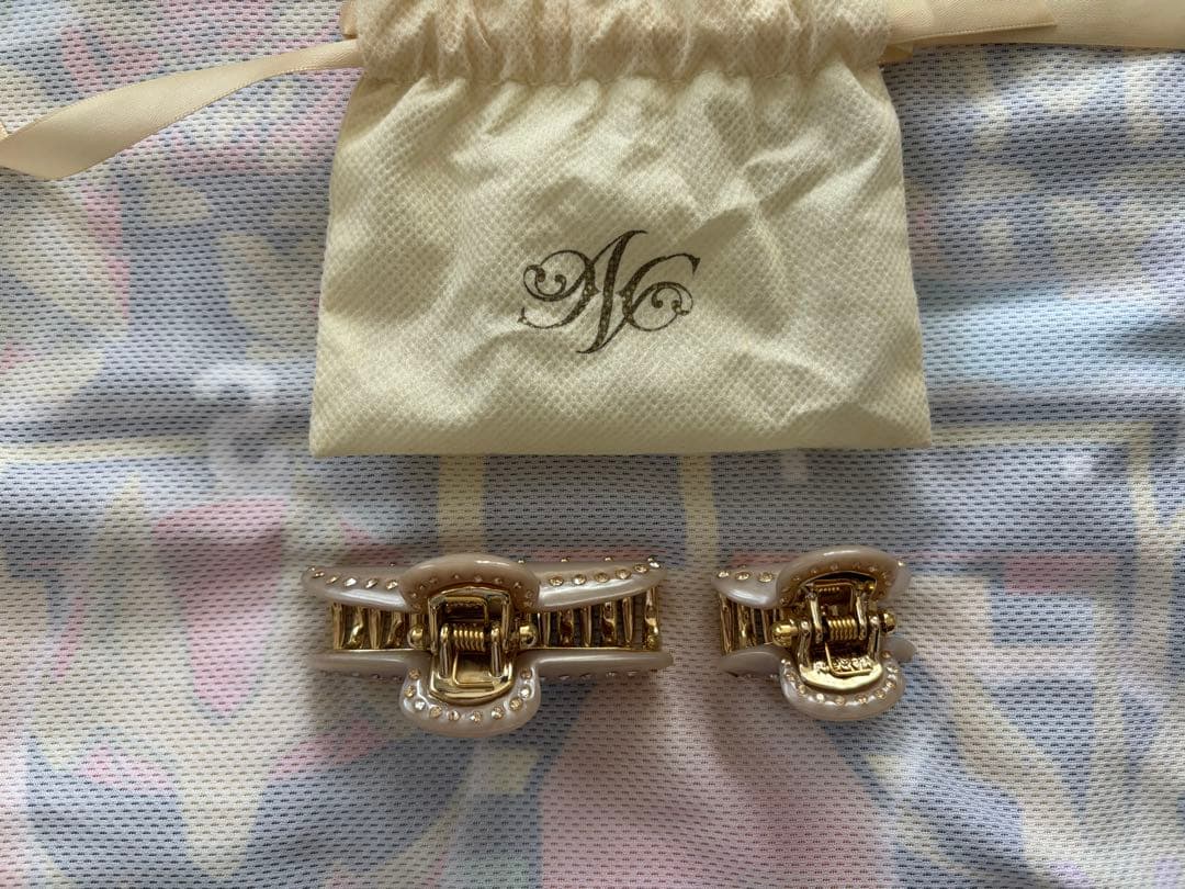 ACCA ヘアクリップセット 中サイズ 小サイズ ラインストーン