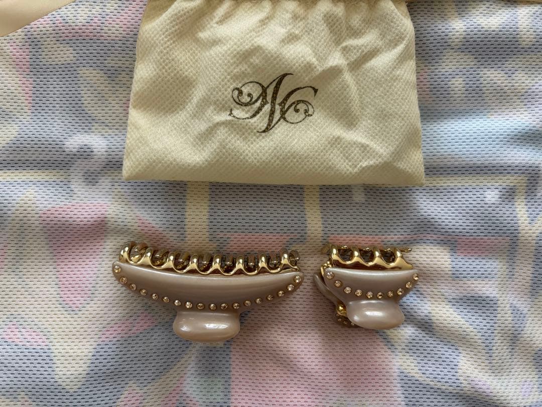 ACCA ヘアクリップセット 中サイズ 小サイズ ラインストーン