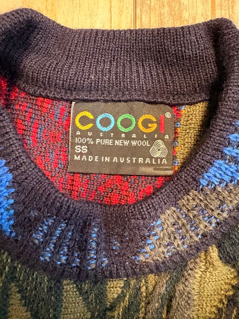 COOGI（クージー）ウール 3Dニット セーター 立体 マルチカラー