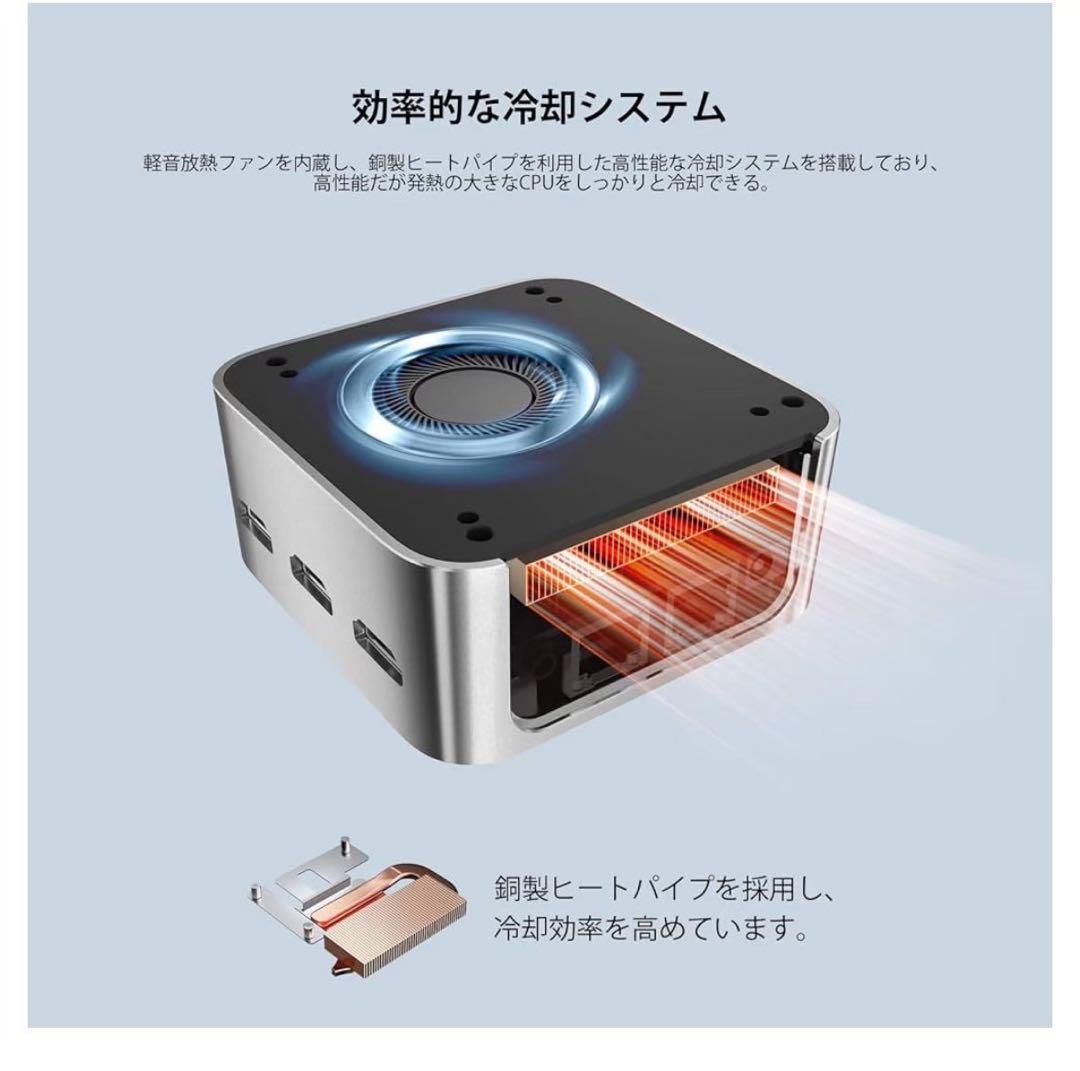 ミニpc 第12世代インテルAlder Lake-N10016GB+512GB