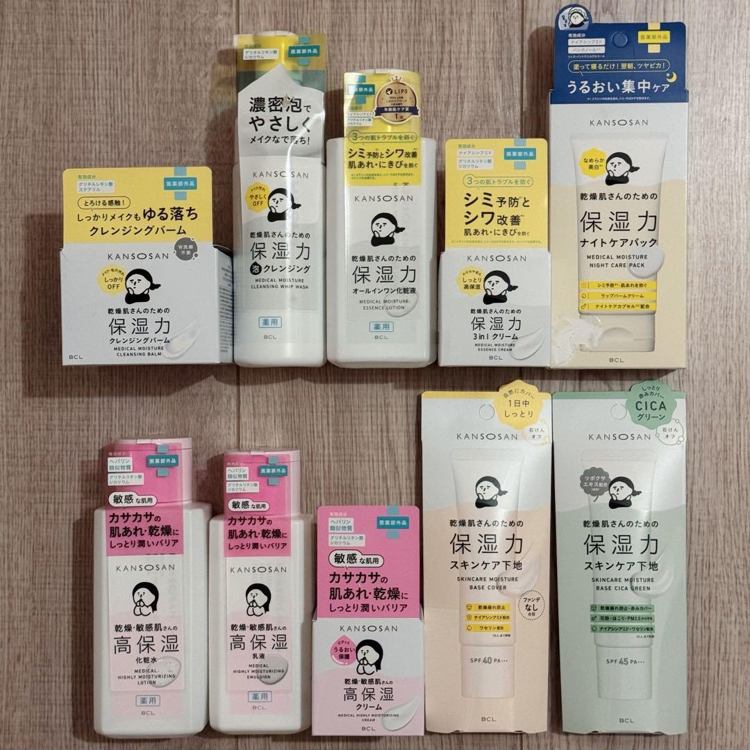 新品　乾燥さん　保湿力スキンケア下地　化粧水　クリーム　ナイトケアパック