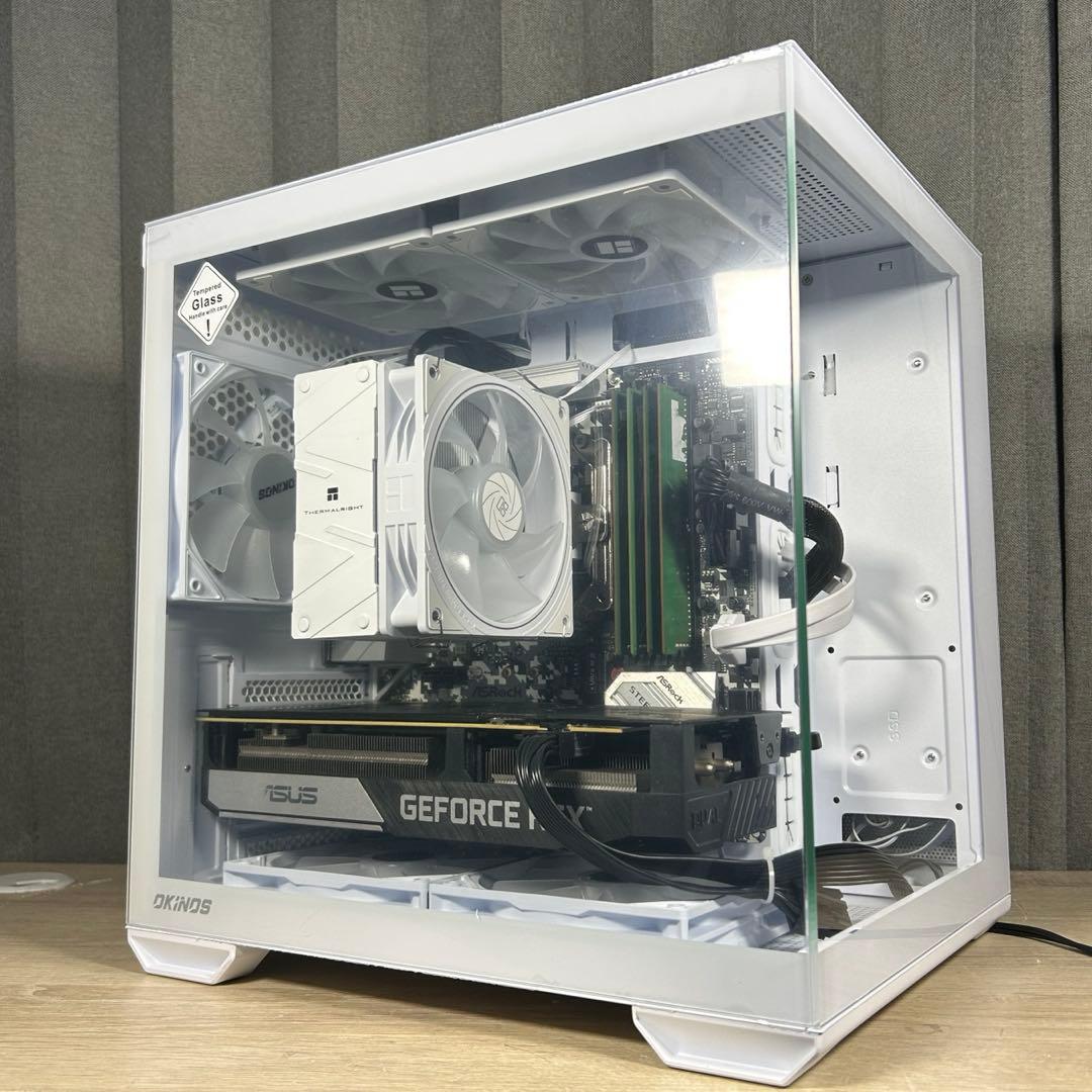 高性能 白 ゲーミングPC RTX3060ti Windows11 ワイルズ快適