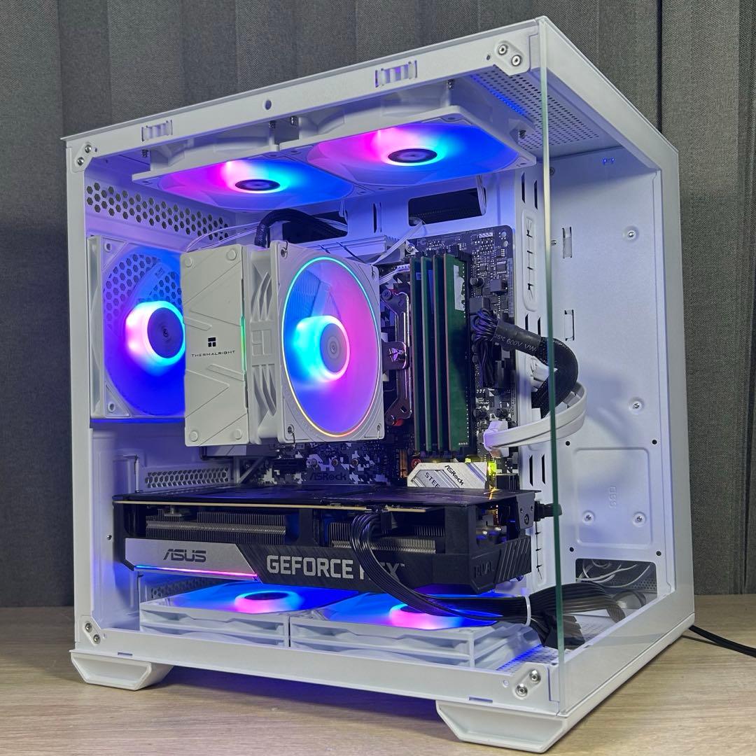 高性能 白 ゲーミングPC RTX3060ti Windows11 ワイルズ快適