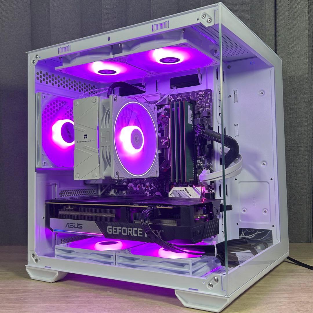 高性能 白 ゲーミングPC RTX3060ti Windows11 ワイルズ快適