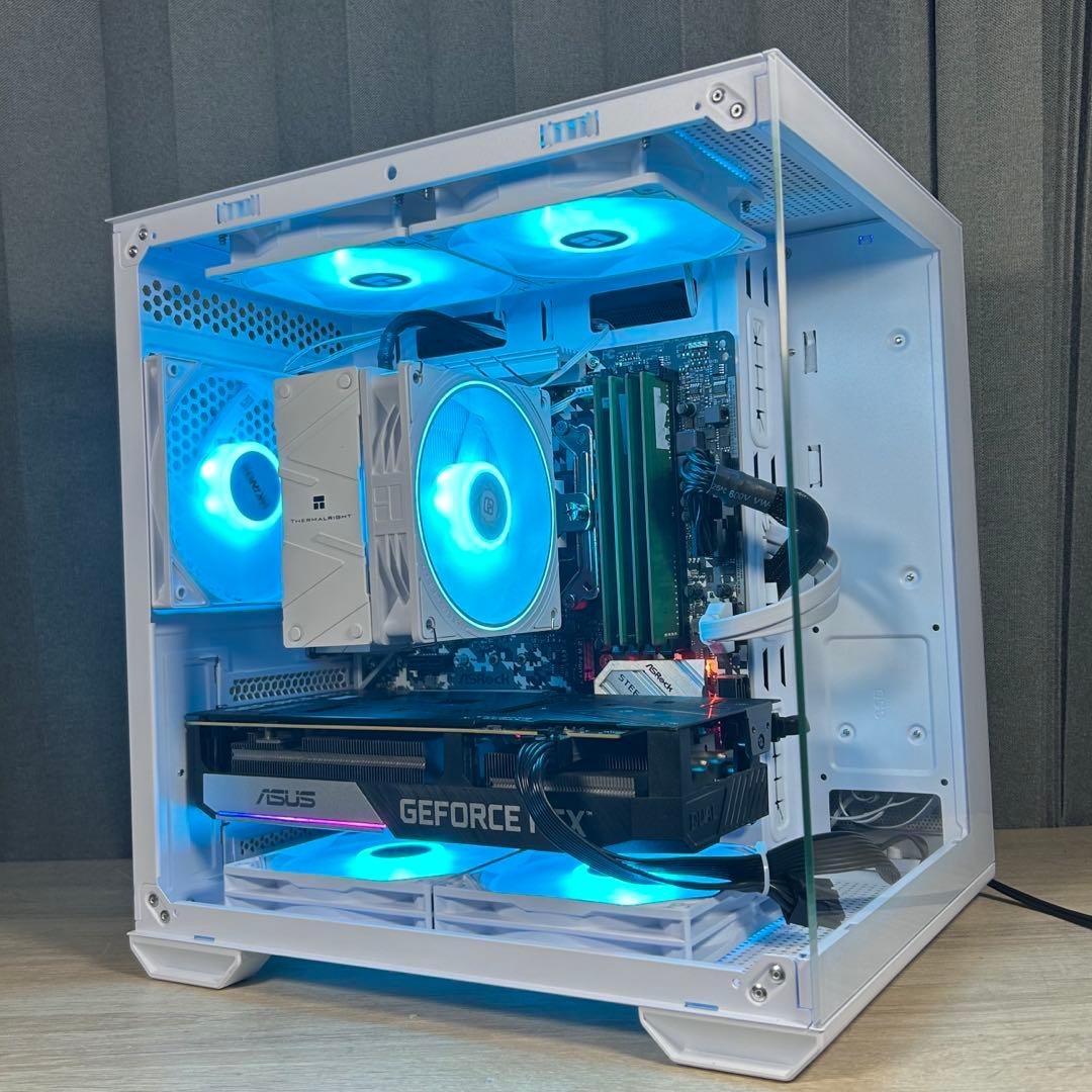 高性能 白 ゲーミングPC RTX3060ti Windows11 ワイルズ快適