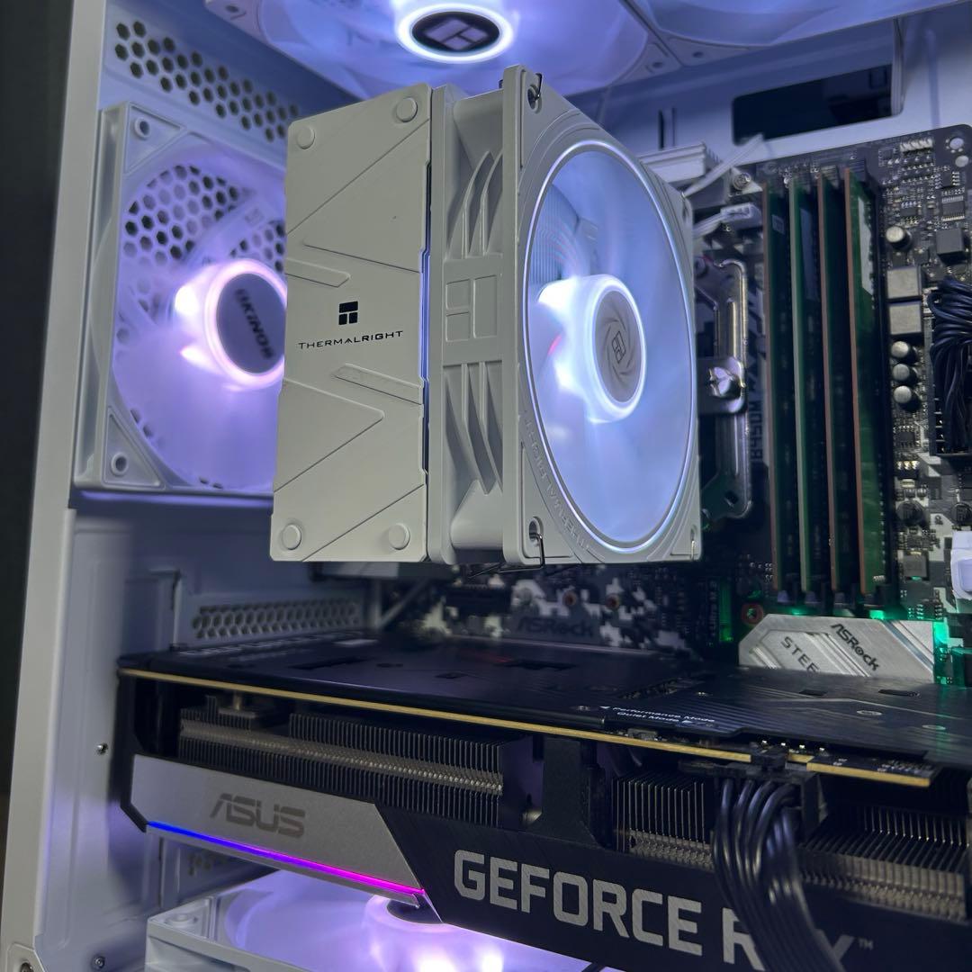 高性能 白 ゲーミングPC RTX3060ti Windows11 ワイルズ快適