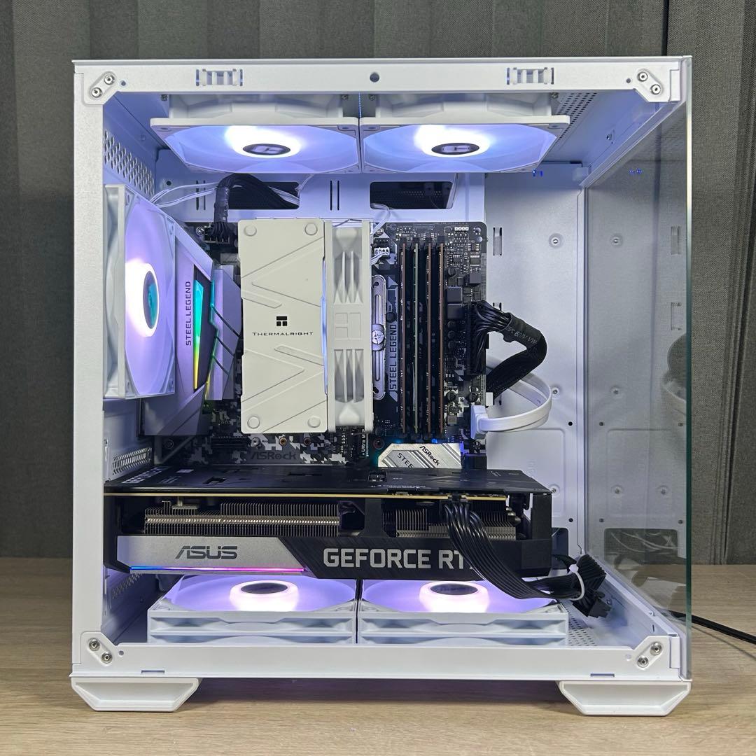 高性能 白 ゲーミングPC RTX3060ti Windows11 ワイルズ快適