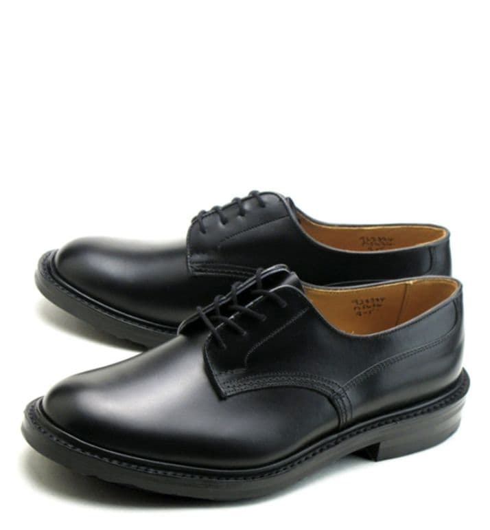 トリッカーズ プレーントゥ ウッドストック ブラックボックスカーフM5636