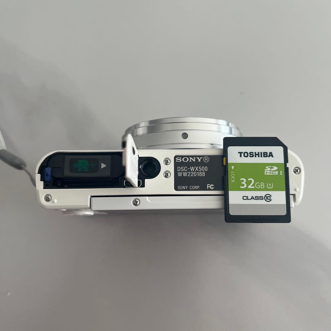 美品 Sony DSC-WX500 ホワイト 使用少なめ