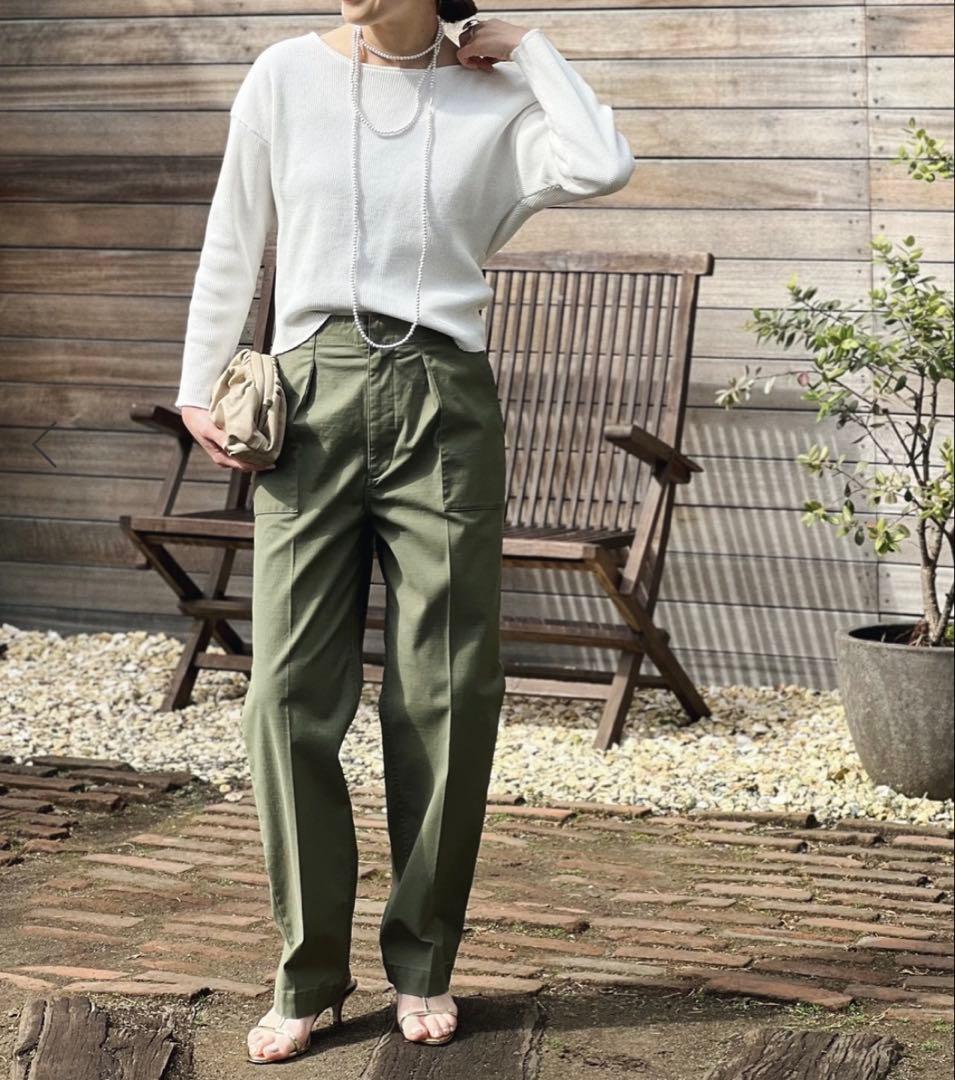 Spick and Span 未使用 パックサテンイージーカーゴパンツ