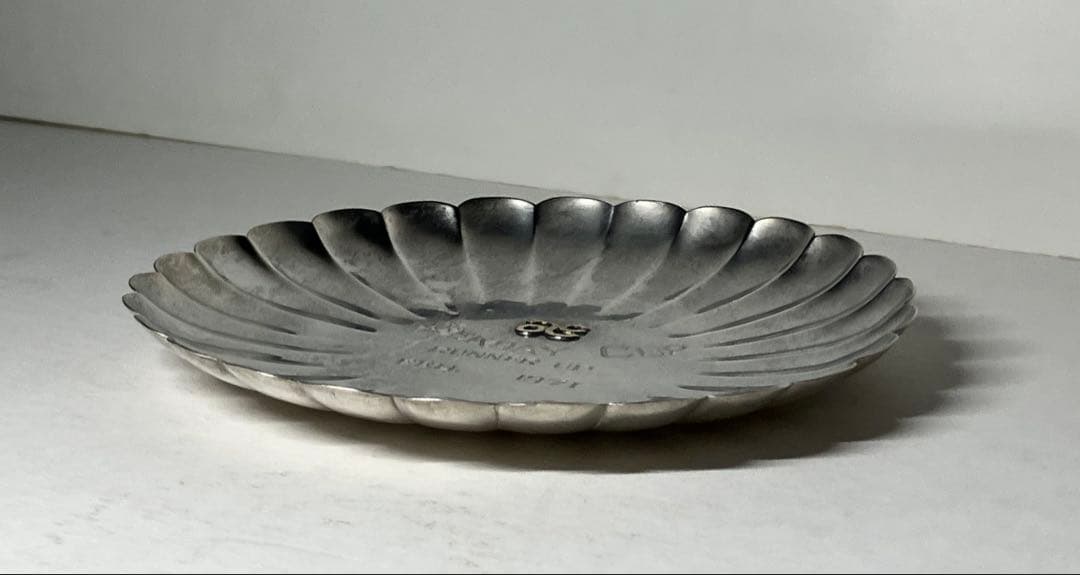 銀製品 菊型皿MIYAKATSU SILVER WEEKDAY CUP 1971