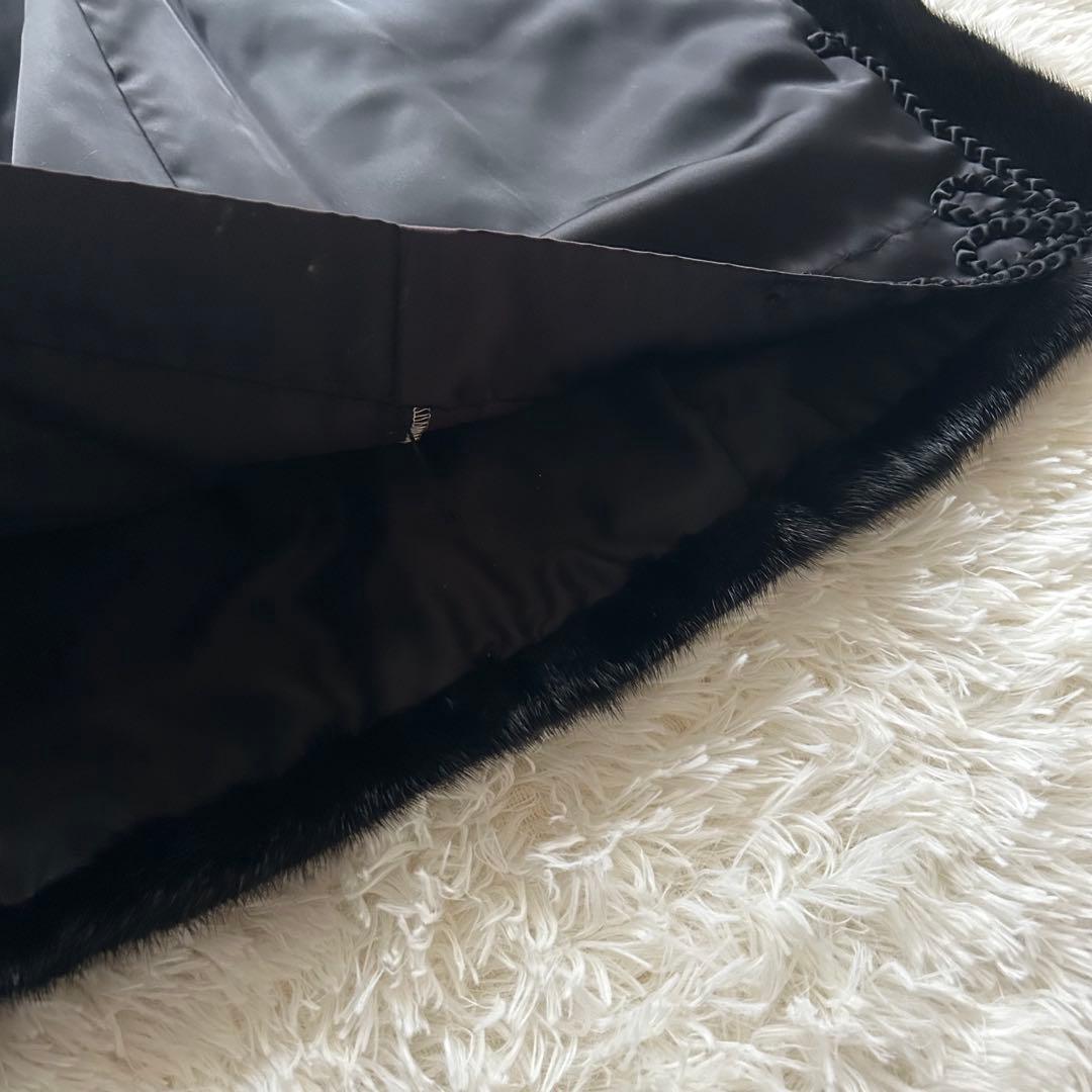 SAGA MINK  タグ付き ミンクファーコート 黒