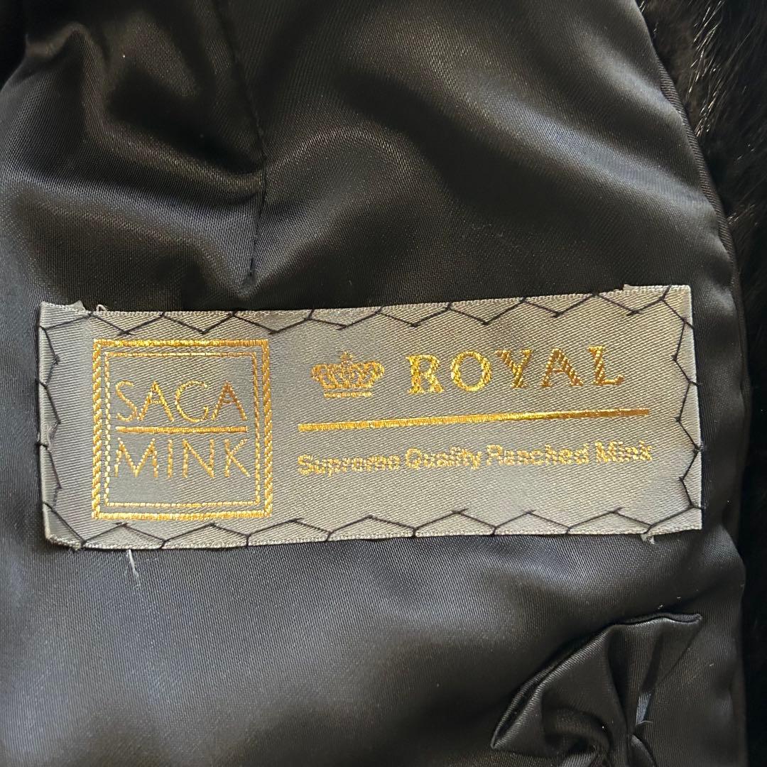 SAGA MINK  タグ付き ミンクファーコート 黒