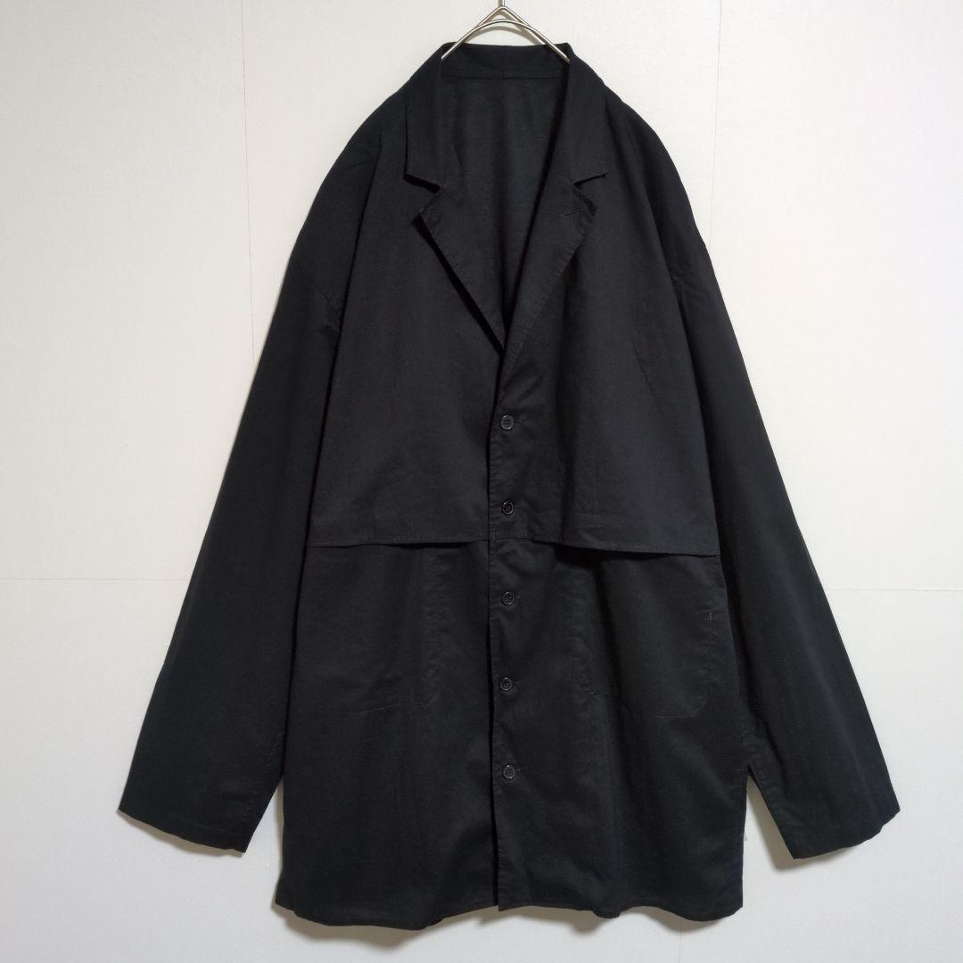 美品　ヨウジヤマモトプールオム　シャツジャケット　19SS　黒　ビックシルエット