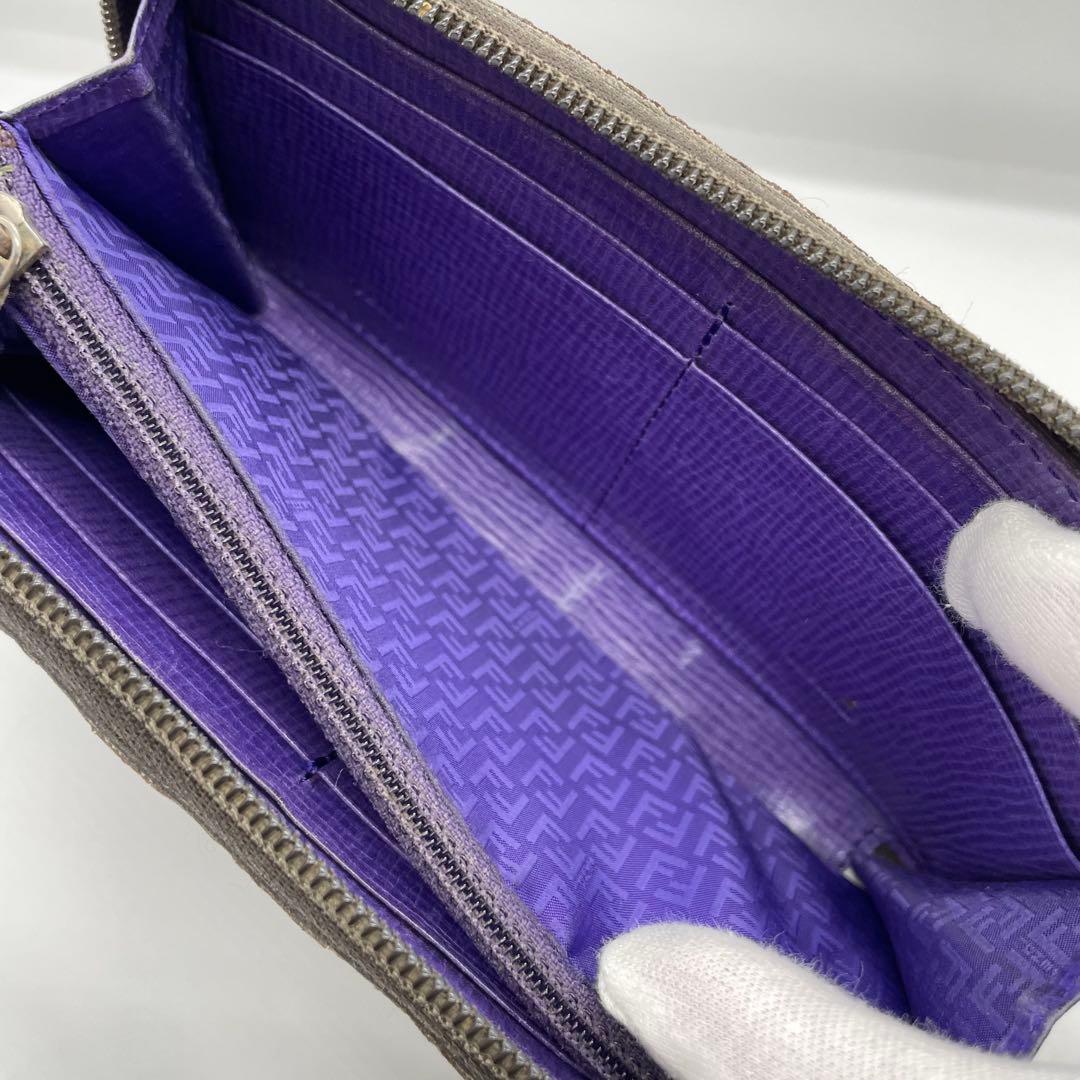 【良品】 FENDI フェンディ ズッカ FF 長財布