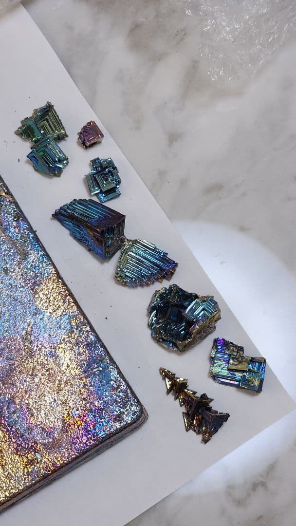 ビスマス　合計約4.6kg　インゴットとチップ