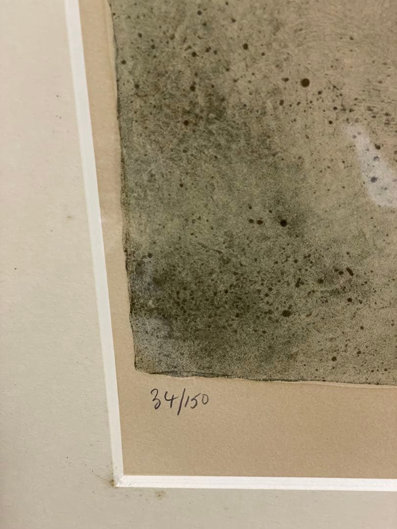 貴重　ベルナールシャロワ　リトグラフ画家サインあり。