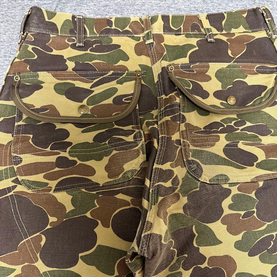 80sCarhartt カモフラージュ ワークパンツ