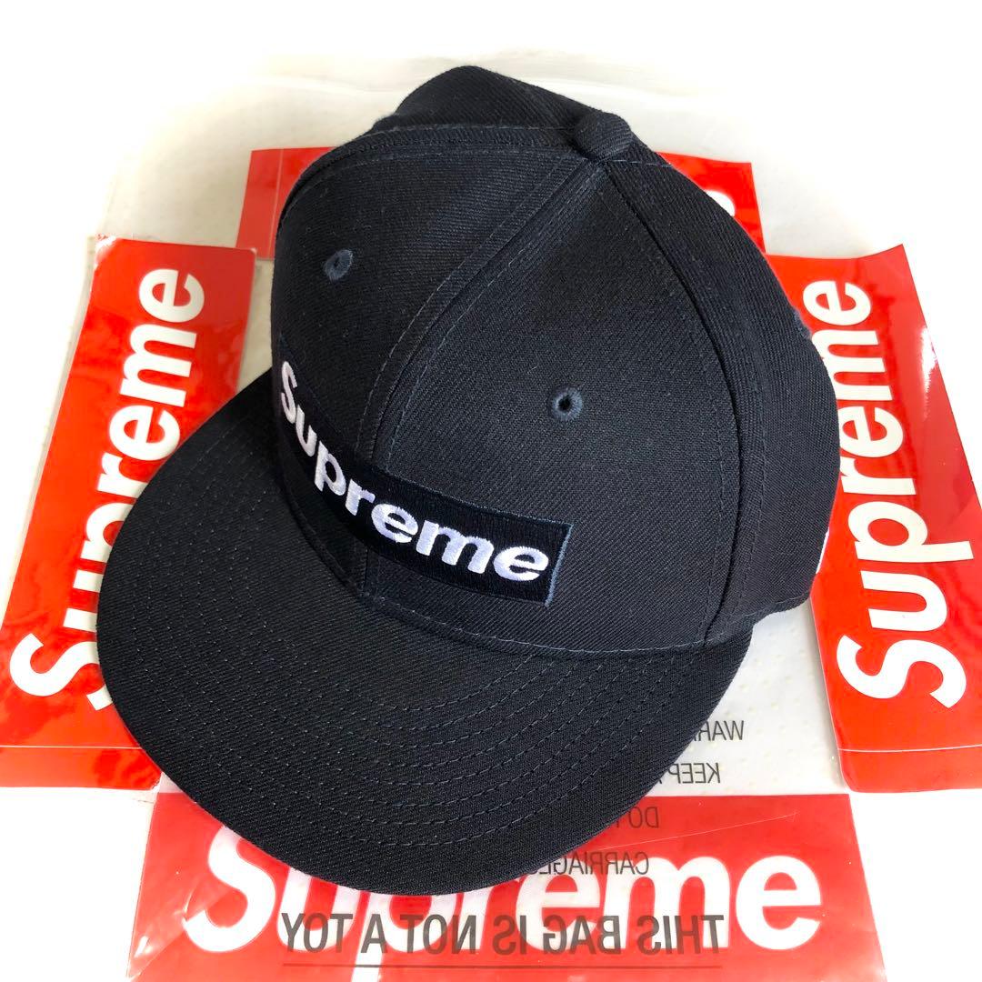 ⚠️1回使用美品⚠️Supreme ブラック ベースボールキャップ