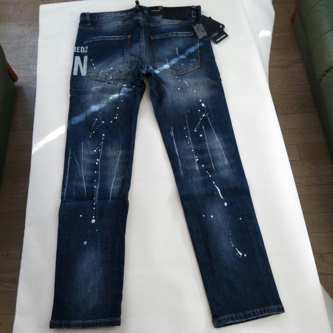 DSQUARED2 ダークブルースリムフィットデニム　50