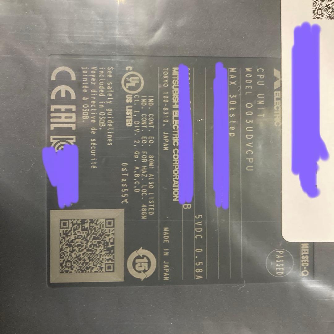 三菱電機シーケンサ Q03UDVCPU