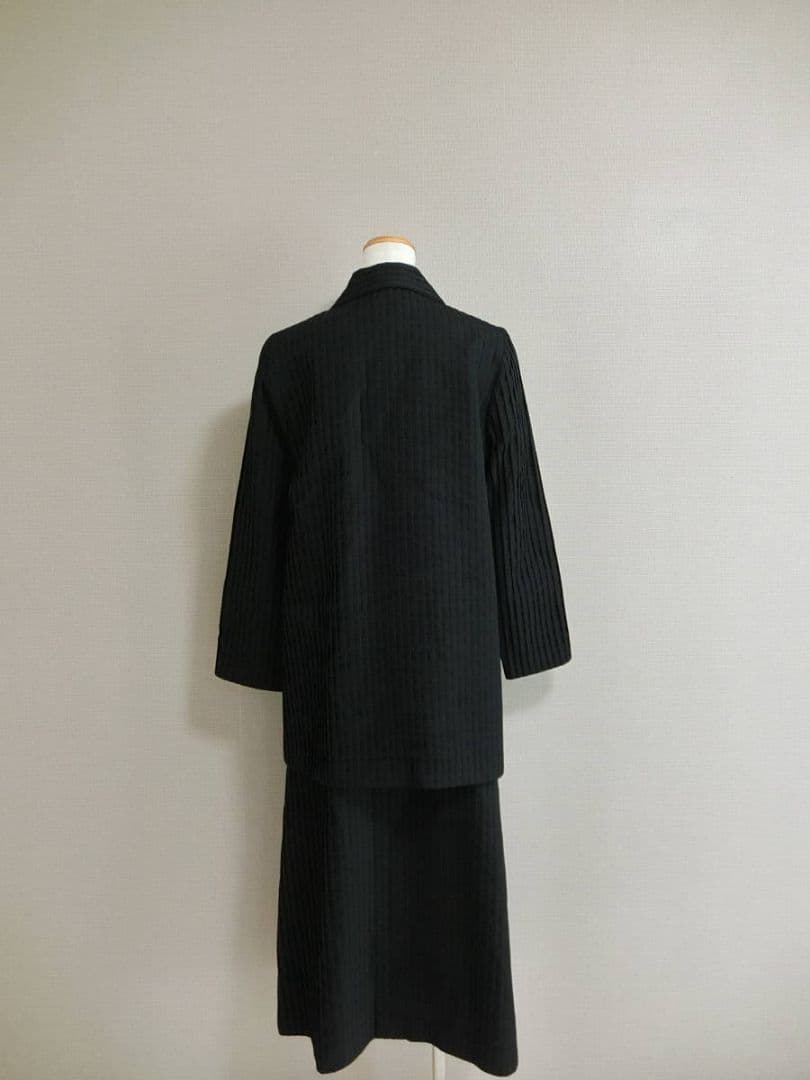 美品　シビラ　清楚　ロングスカート　セットアップ　ブラック　４０/６３−９０