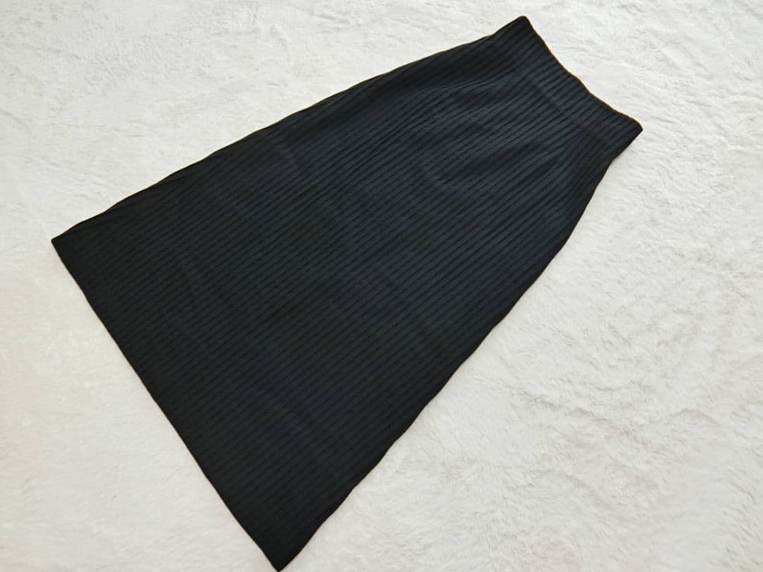 美品　シビラ　清楚　ロングスカート　セットアップ　ブラック　４０/６３−９０