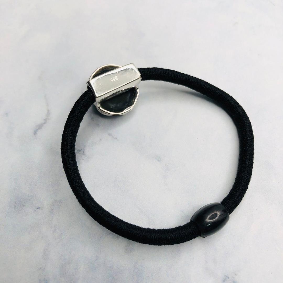 シルバー925 ヘアゴム　BSフレア　人気　新品　3-35