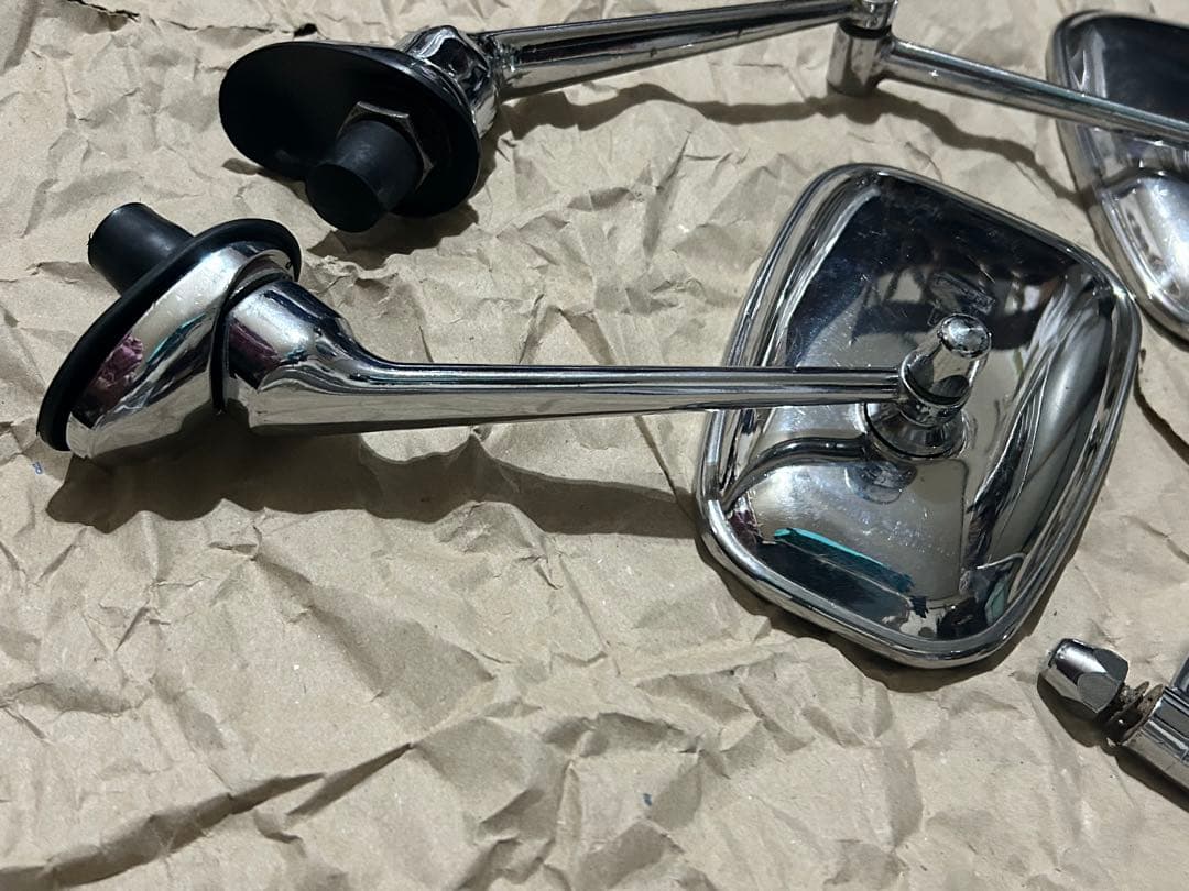 親*方様 英国 DESMOミラー クローム 2個セット