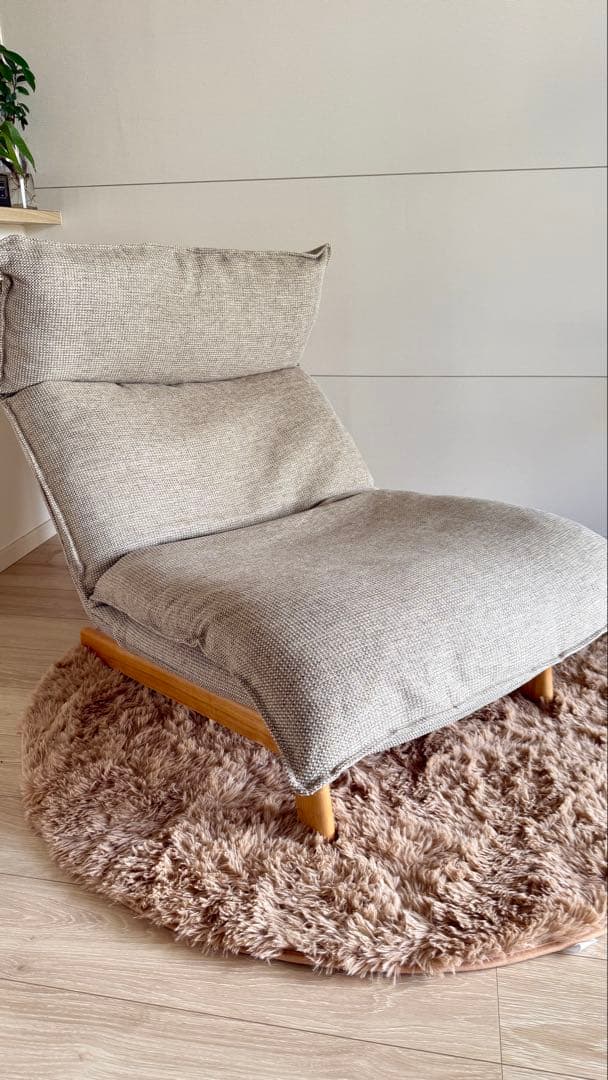 【送料込み】無印良品 ハイバックリクライニングソファ　１シーター