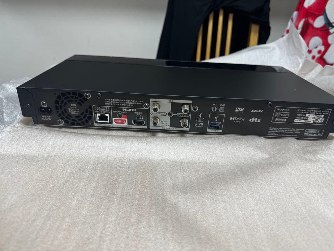 SONYブルーレイレコーダー4K FBT2200 新品未使用