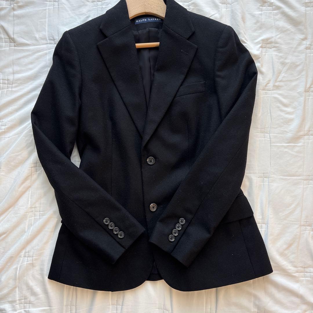 【極美品】ラルフローレン テーラードジャケット ツイード カシミア混