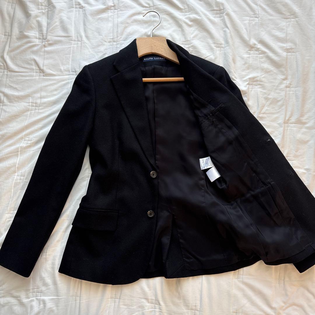 【極美品】ラルフローレン テーラードジャケット ツイード カシミア混